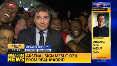 The moment Arsenal signed Mesut Ozil from Real Madrid!