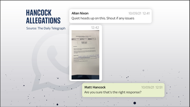 Matt Hancock's leaked trove of WhatsApp messages - some of the key