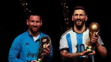Messi honoured with a wax figure of himself