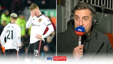 'An absolute disgrace!' | Neville reacts to Man Utd collapse