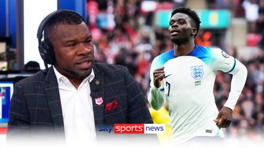 'That's why they call him Starboy!' - Saka scores stunner for England