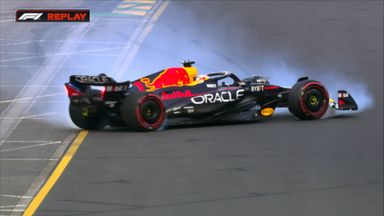 Verstappen's big spin during first practice