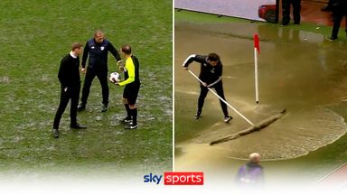 Pitch under water! | Freak storm means Rotherham vs Cardiff abandoned
