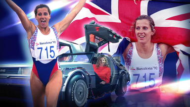Sally Gunnell goes Back To The Future!