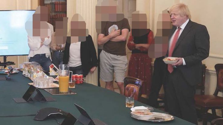 Partygate Inquiry New Photos Of Boris Johnson During Lockdown Gatherings Released By Mps