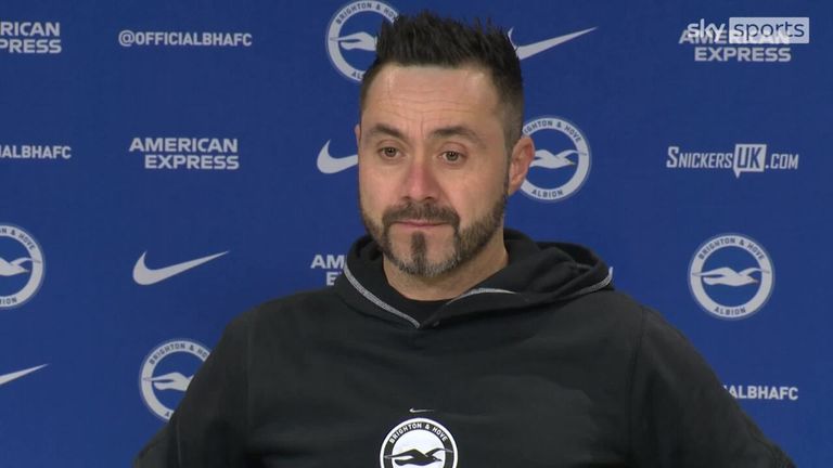 Roberto De Zerbi plays down Tottenham links | ‘I have a long contract with Brighton’