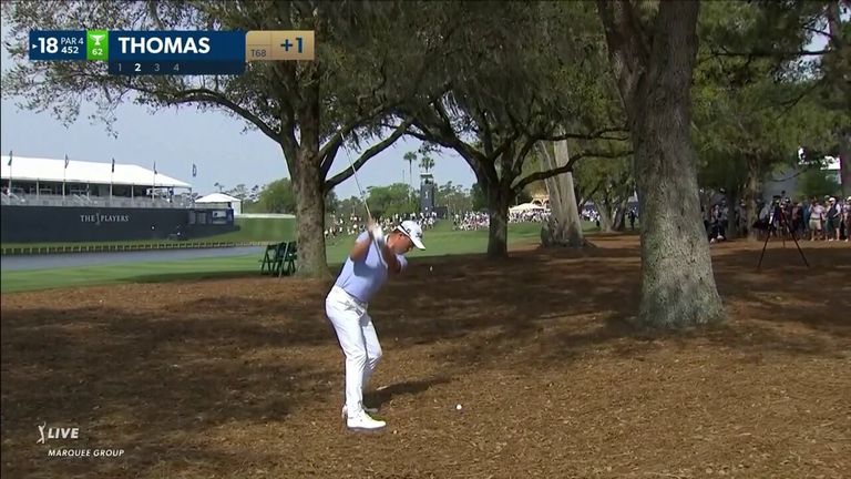 Justin Thomas gets out of trouble in style!