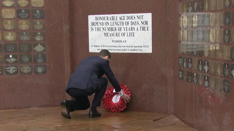 A poignant ceremony has been held at the National Arboretum in Staffordshire to remember the Britons who died in the Iraq war.
