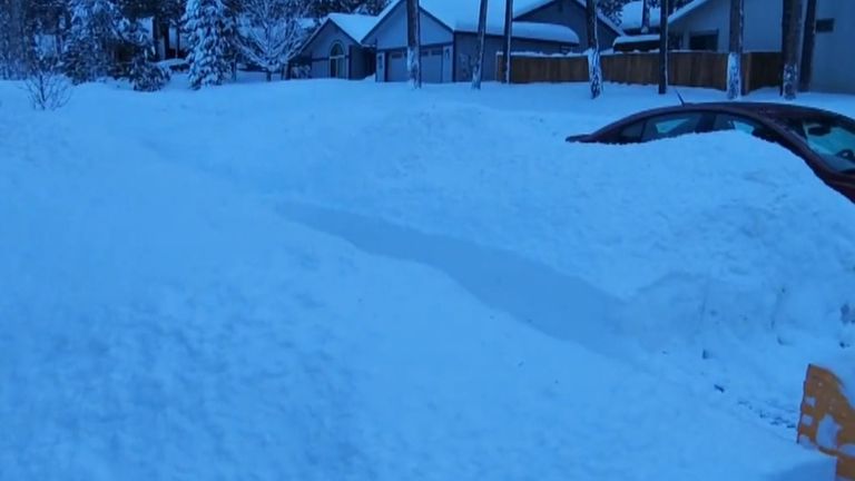 Over 11ft of snow recorded in Arizona