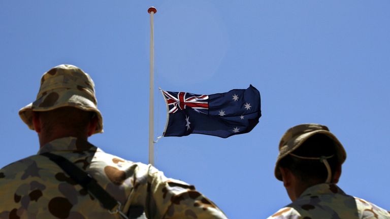 Australian troops in Helmand Province, Afghanistan in 2008. Pic: AP