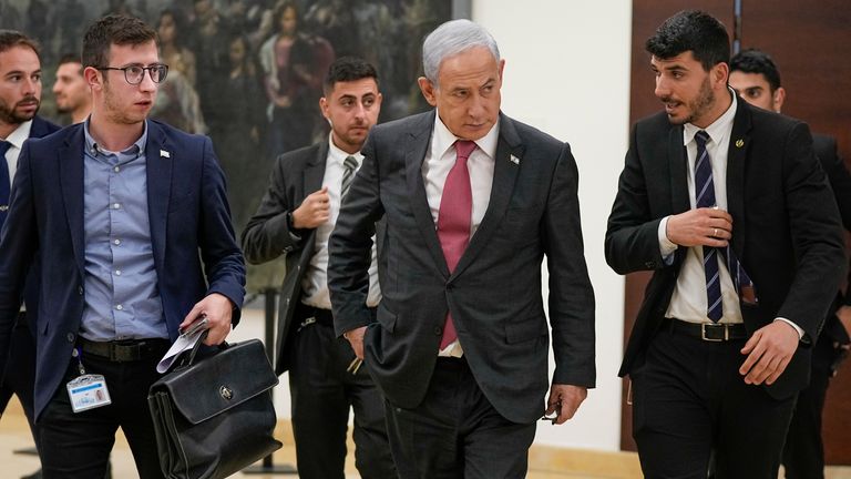 Israeli Prime Minister Benjamin Netanyahu has cut short a visit to Germany