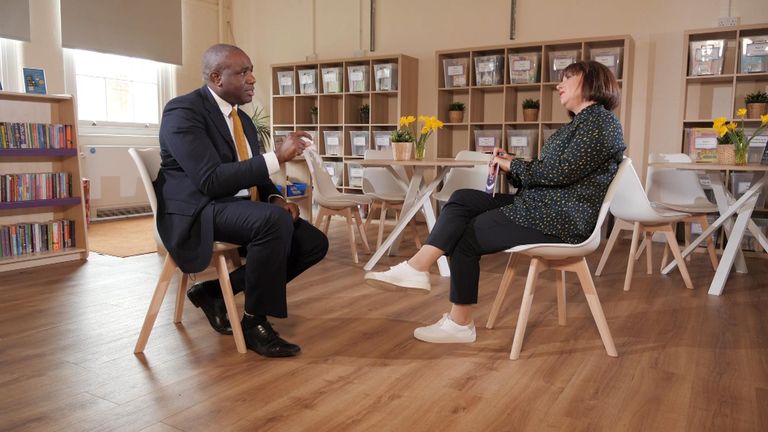 David Lammy spoke to Beth Rigby about second jobs and Jeremy Corbyn