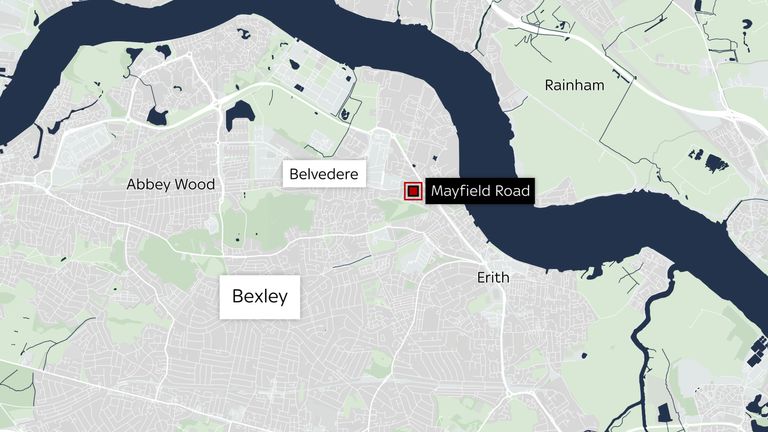 A woman and two boys were found dead at a house in Belvedere in south east London