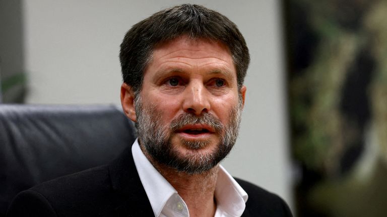 Israeli Finance Minister Bezalel Smotrich in Jerusalem in January