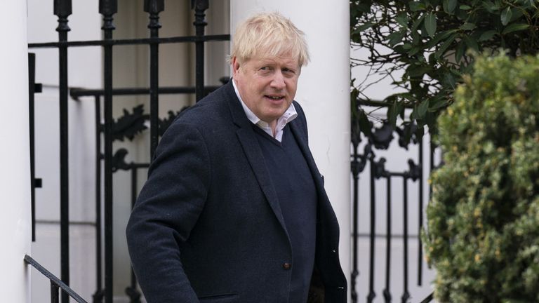 Former prime minister Boris Johnson leaves his home in London, the day after his appearance before the Commons Privileges committee over his denials of No 10 parties during the pandemic. In testimony lasting more than three hours, Mr Johnson insisted there was not a &#34;shred of evidence&#34; to show he lied to MPs. Picture date: Thursday March 23, 2023.
