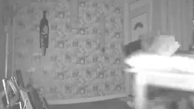 Watch moment suspected drink driver crashes through living room
