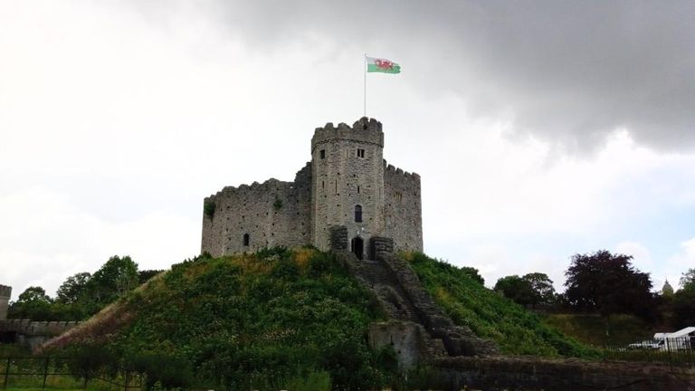 Cardiff Castle, one of Wales&#39; best-known tourist destinations.