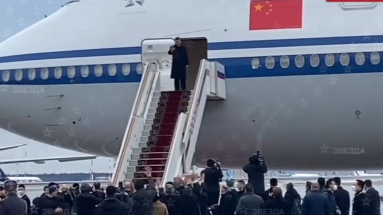 President Xi Jinping leaves Moscow