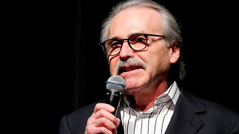 David Pecker is a longtime friend of Mr Trump. Pic: AP