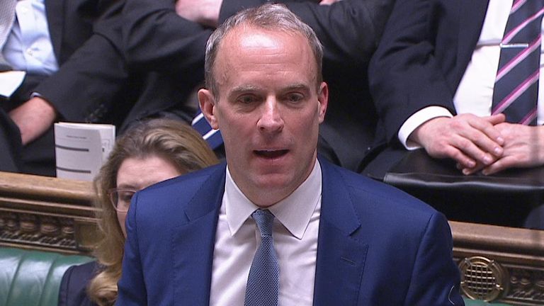 Dominic Raab pays tribute to Paul O&#39;Grady, but gets his name wrong