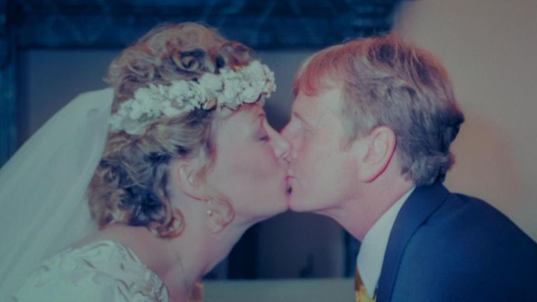 Dorothy Cook, 65, and Melvin, 76 have been together for 48 years. Here they are together in their wedding photograph.