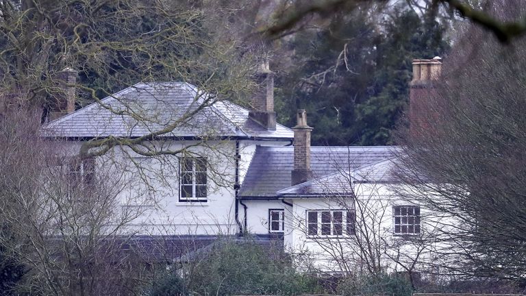 A general view of Frogmore Cottage on the Home Park Estate, Windsor. PA Photo. Picture date: Tuesday January 14, 2020. It&#39;s the home of the Duke and Duchess of Sussex. Photo credit should read: Steve Parsons/PA Wire