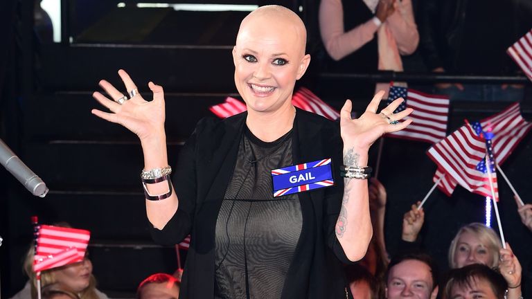 Gail Porter arrives for the start of Celebrity Big Brother in 2015