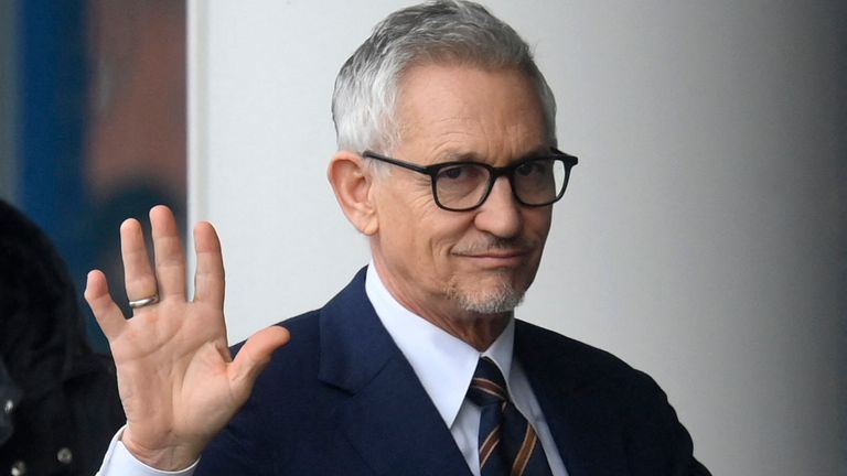 Gary Lineker arrives at King Power Stadium ahead of Leicester&#39;s Premier League match against Chelsea on Saturday