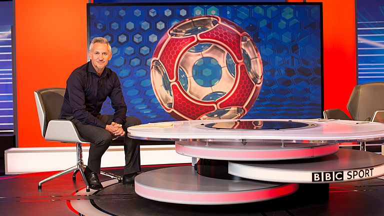 Gary Lineker on Match of the Day in 2018. Pic: BBC/Pete Dadds