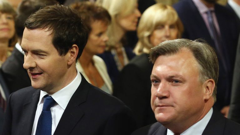 George Osborne and Ed Balls in 2014