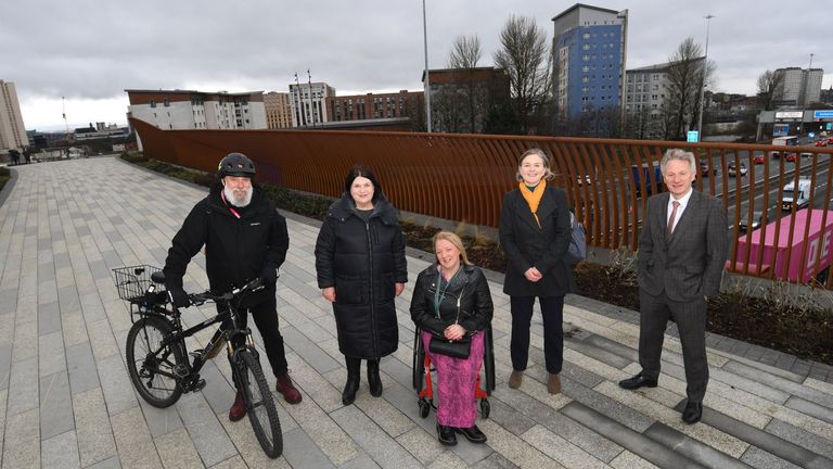 Sighthill Bridge is expected to open by the end of March. Pic: Glasgow City Council