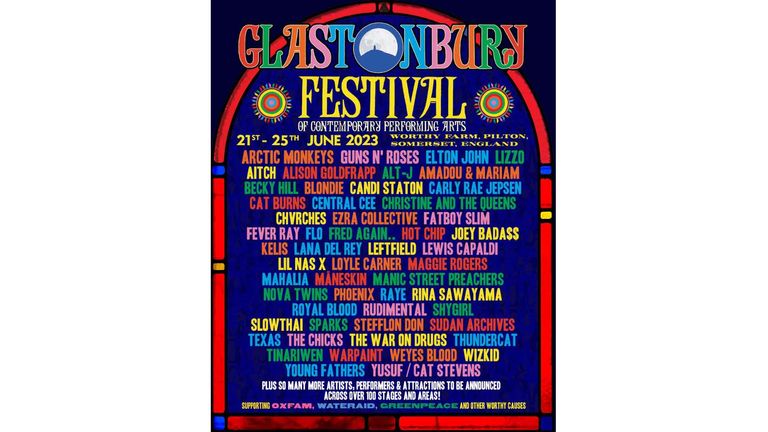 Glastonbury poster version 1