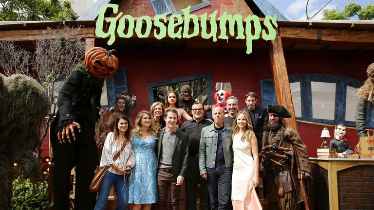 Cast of Goosebumps in 2015. Pic: AP