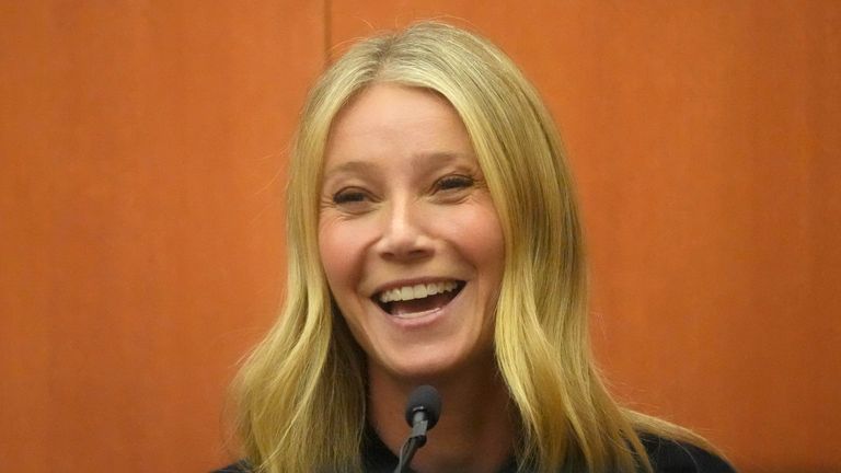 Gwyneth Paltrow testifies during the court case
