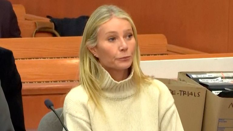 Gwyneth Paltrow in court.Photo: Associated Press