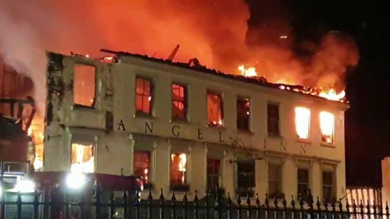 A hotel that was said to be housing Ukrainian refugees was one of several buildings that caught fire in Midhurst, West Sussex. The fire broke out in the middle of the night. Those who saw the fire reported around 30 people were evacuated from the hotel. 