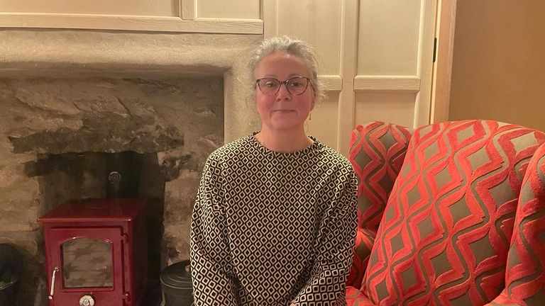 Maxine Farrimond, who owns a holiday let next to her home in Pwllheli, Gwynedd.  She says new rules by the Welsh government are lumping holiday lets with second home owners.