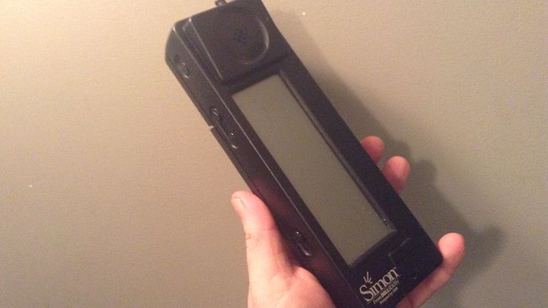 IBM&#39;s Simon phone. Pic: TheToyChannel on YouTube by Mike Mozart