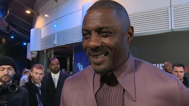Idris Elba was speaking on the red carpet premiere the new Netflix film Luther: The Fallen Sun.