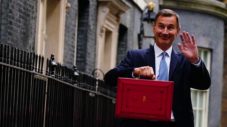 Chancellor of the Exchequer Jeremy Hunt leaves 11 Downing Street, London, with his ministerial box before, before delivering his Budget at the Houses of Parliament. Picture date: Wednesday March 15, 2023. See PA story POLITICS Budget. Photo credit should read: Victoria Jones/PA Wire
