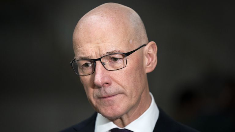 Deputy First Minister John Swinney speaks to the media in the Garden Lobby of the Scottish Parliament in Edinburgh, about the implications for Scotland after Chancellor of the Exchequer Jeremy Hunt delivered his autumn statement. Picture date: Thursday November 17, 2022.