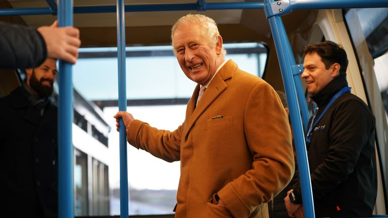 The King went on the Dart service last December