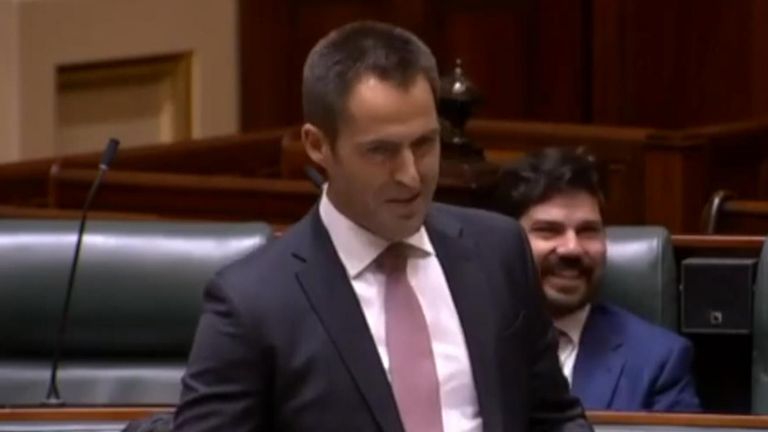 Australian State MP Nathan Lambert proposes marriage during parliament sitting