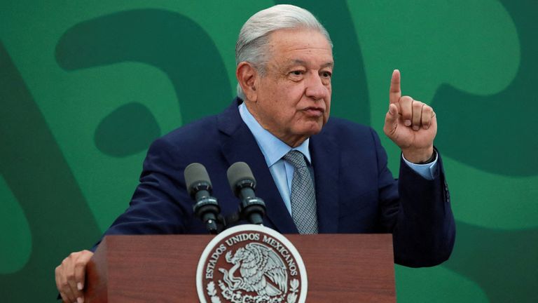 Mexico&#39;s President Andres Manuel Lopez Obrador
