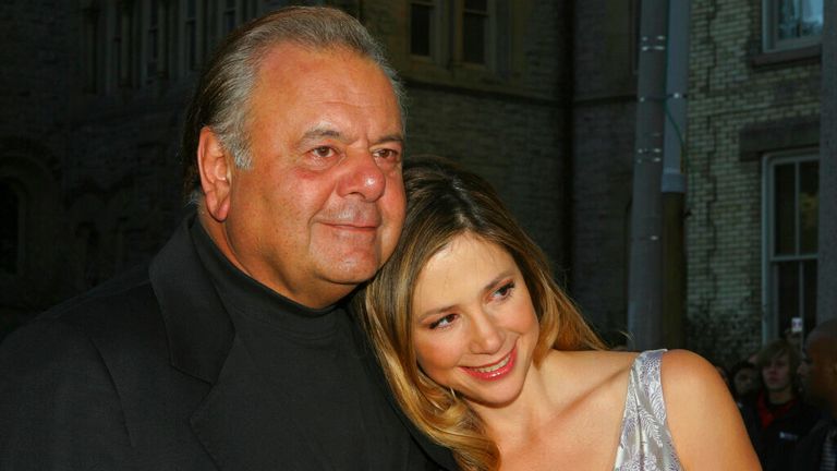 FILE - Mira Sorvino, right and father Paul Sorvino attend the premiere of "Reservation Road" during the Toronto International Film Festival in Toronto, Thursday, Sept. 13, 2007.  Paul Sorvino, an imposing actor who specialized in playing crooks and cops like Paulie Cicero in ...Goodfellas... and the NYPD sergeant Phil Cerretta on ...Law & Order,... has died. He was 83. (AP Photo/Kathleen Voege, File)