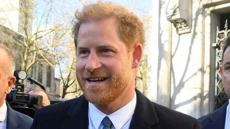 Britain&#39;s Prince Harry, Duke of Sussex, arrives at the High Court in London, Britain March 27, 2023. REUTERS/Toby Melville