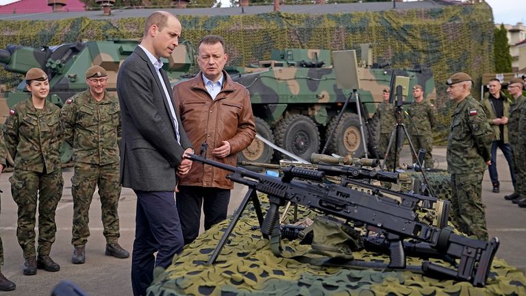 The Prince was accompanied by Polish Deputy Prime Minister and Defense Minister Mariusz Blaszczak