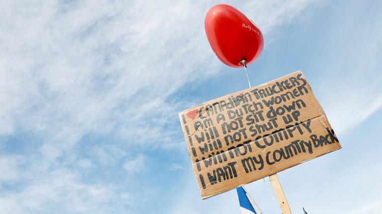 Dutch farmers protest against the government&#39;s environmental policies 