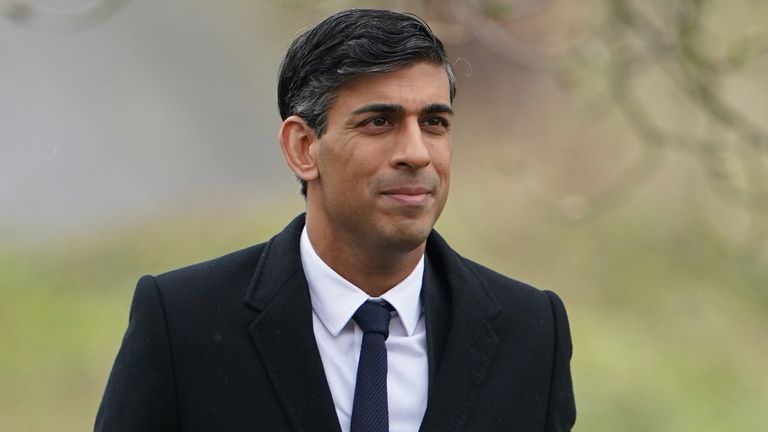 Prime Minister Rishi Sunak arrives for the funeral of former Speaker of the House of Commons Betty Boothroyd at St George&#39;s Church, Thriplow, Cambridgeshire. Picture date: Wednesday March 29, 2023.