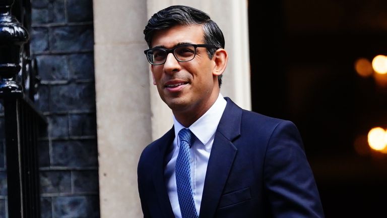 Prime Minister Rishi Sunak departs 10 Downing Street, London, to attend Prime Minister's Questions at the Houses of Parliament. Picture date: Wednesday March 22, 2023.